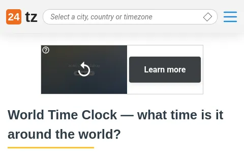 24timezones.com status preview image