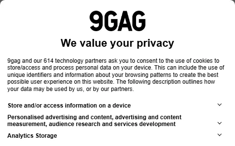 9GAG status preview image