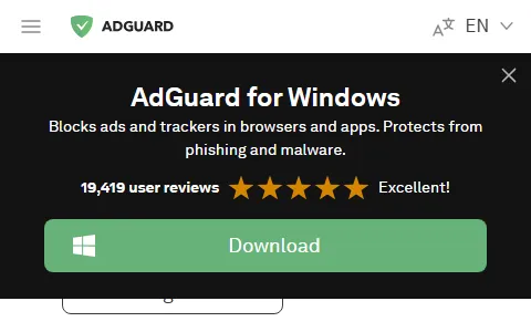 AdGuard status preview image