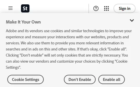 Adobe Stock status preview image