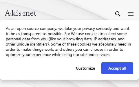 Akismet status preview image