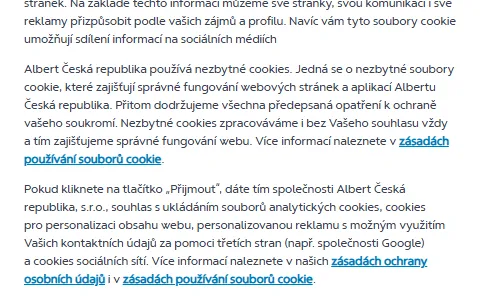 Albert Czech Republic status preview image