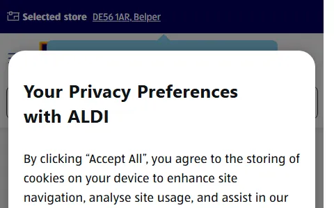 Aldi UK status preview image