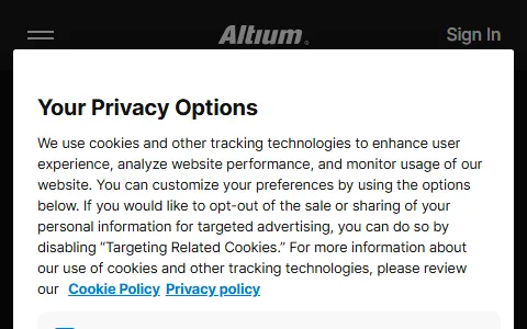 Altium status preview image