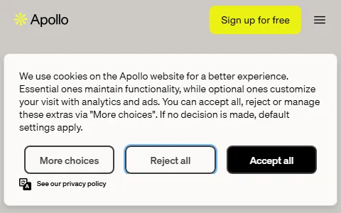 Apollo.io status preview image