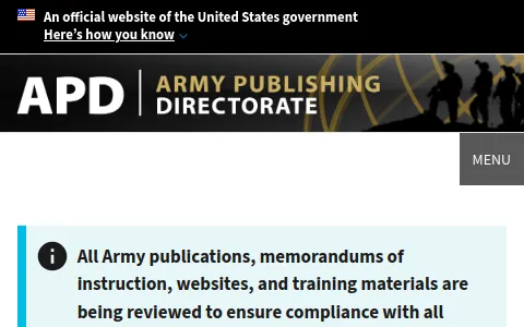 Army Publications status preview image
