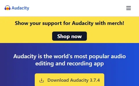Audacity status preview image