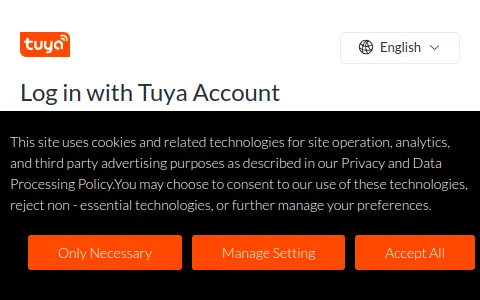 Tuya Auth status preview image