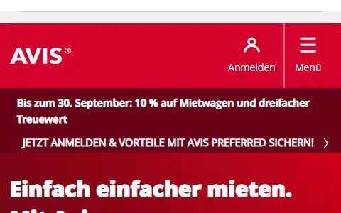 Avis Germany status preview image