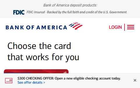 Bank of America status preview image
