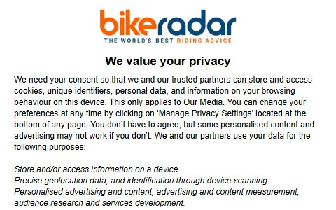 BikeRadar status preview image