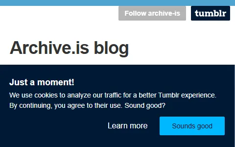 Archive Today Blog status preview image