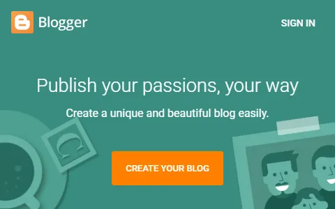 Blogger status preview image