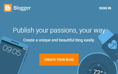 Blogger Blogspot status preview image