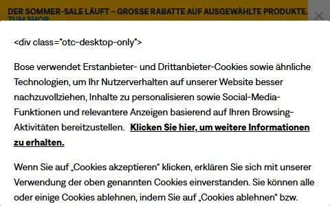 Bose Germany status preview image
