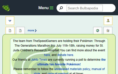 Bulbapedia status preview image