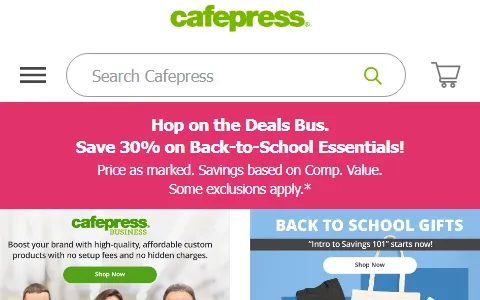 CafePress status preview image