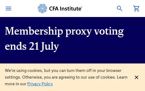 CFA Institute status preview image