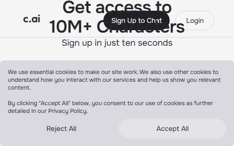 Character AI status preview image