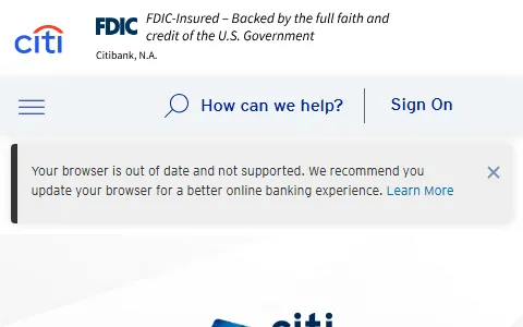 Citi status preview image