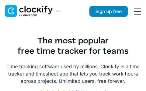 Clockify status preview image