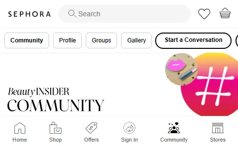 Sephora Community status preview image