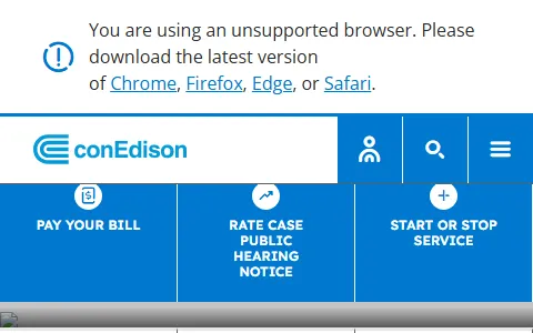 Con Edison Customer Services status preview image