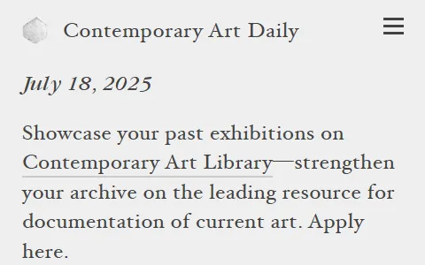 Contemporary Art Daily status preview image
