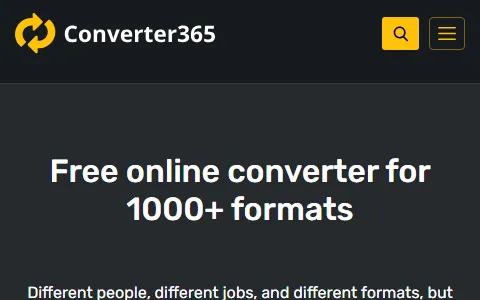 Converter365.com status preview image