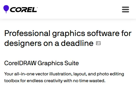 CorelDRAW Graphics Suite status preview image