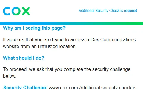 Cox status preview image