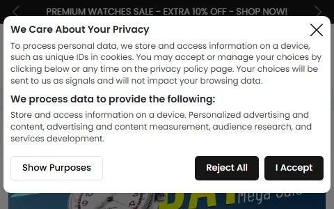 Online Watch Store status preview image