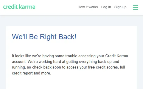 Creditkarma.com status preview image