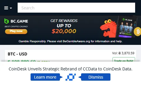 CryptoCompare status preview image