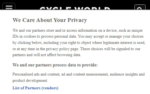 Cycle World status preview image