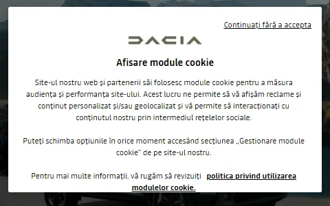 Dacia Romania status preview image