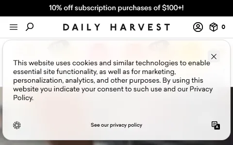 Daily Harvest status preview image
