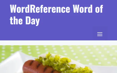 WordReference Word of the Day status preview image