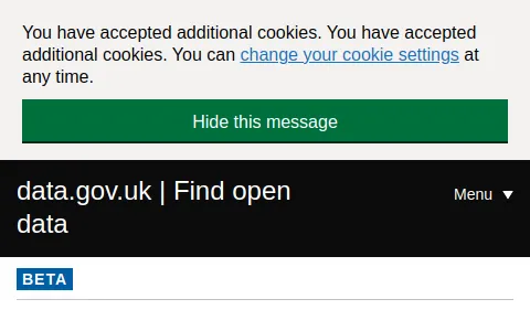 Data.gov.uk status preview image