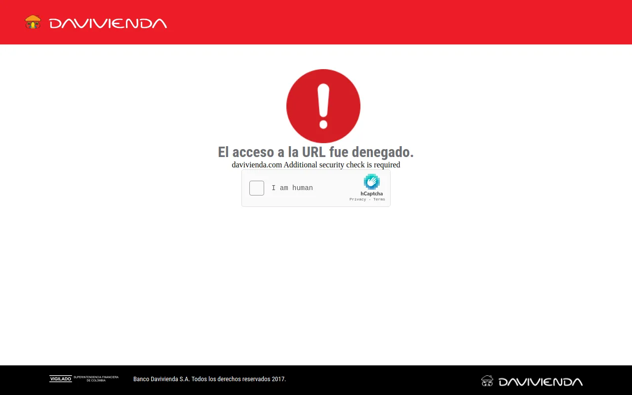 Davivienda status preview image