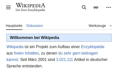 Wikipedia De status preview image