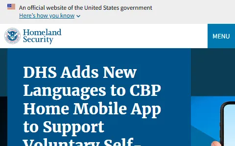 Department of Homeland Security status preview image