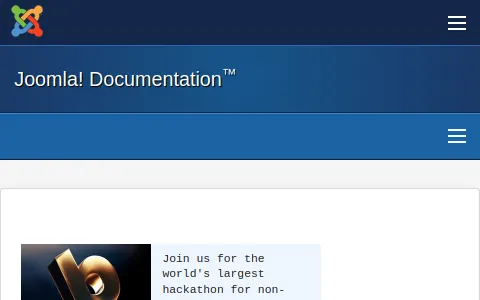 Joomla! Documentation status preview image