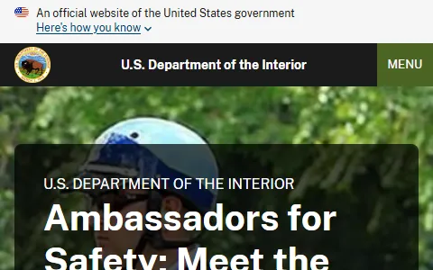 U.S. Department of the Interior status preview image