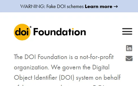 The DOI Foundation status preview image