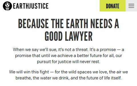 Earthjustice status preview image
