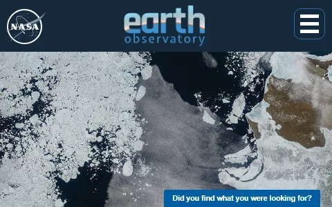 NASA Earth Observatory status preview image