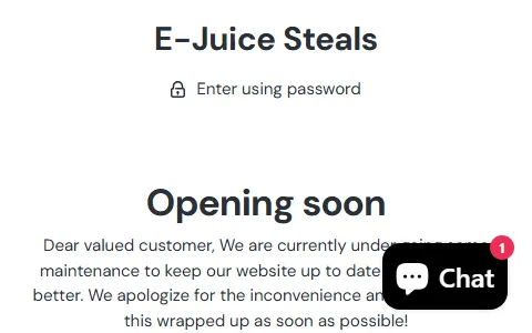 E-Juice Steals status preview image