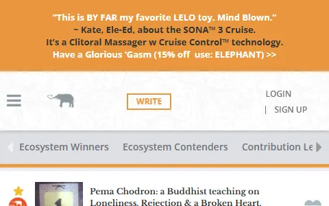 Elephant Journal status preview image