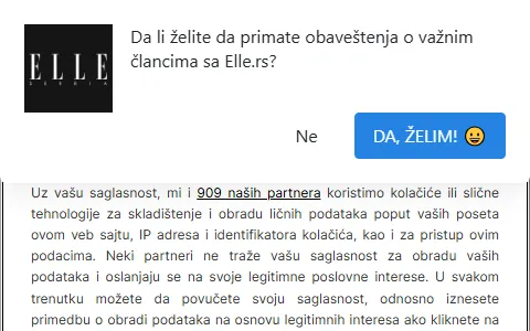 ELLE Serbia status preview image